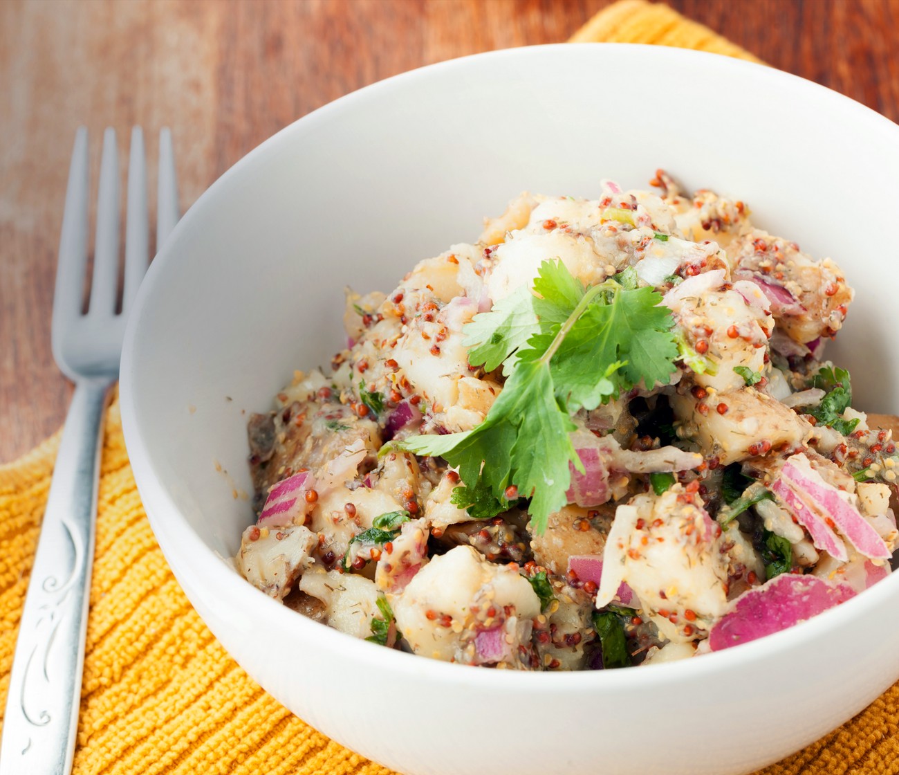 Creamy potato salad | Love Veg