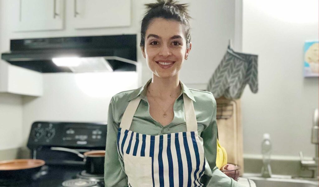 Elena in her kitchen