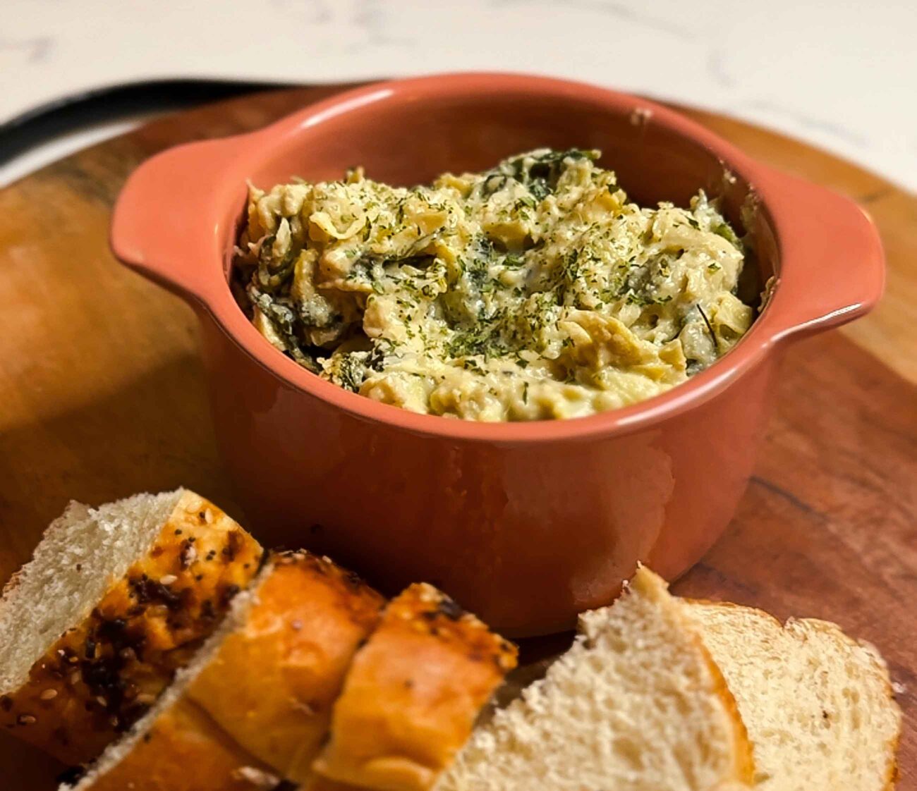 Vegan spinach artichoke dip