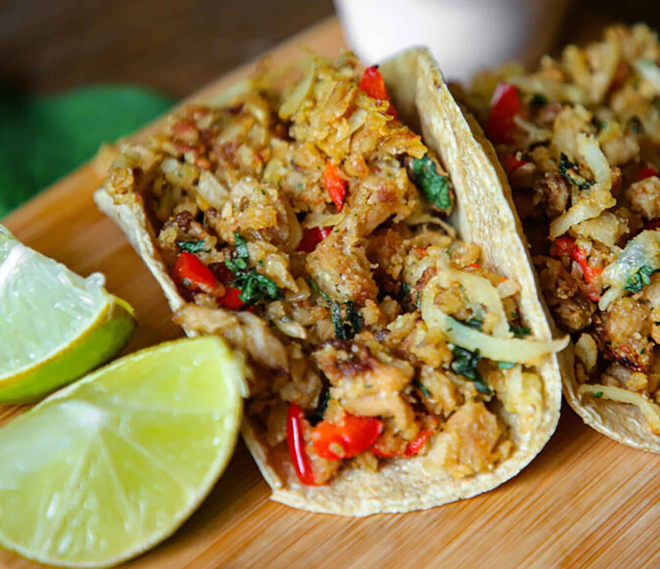 Ground chicken tacos