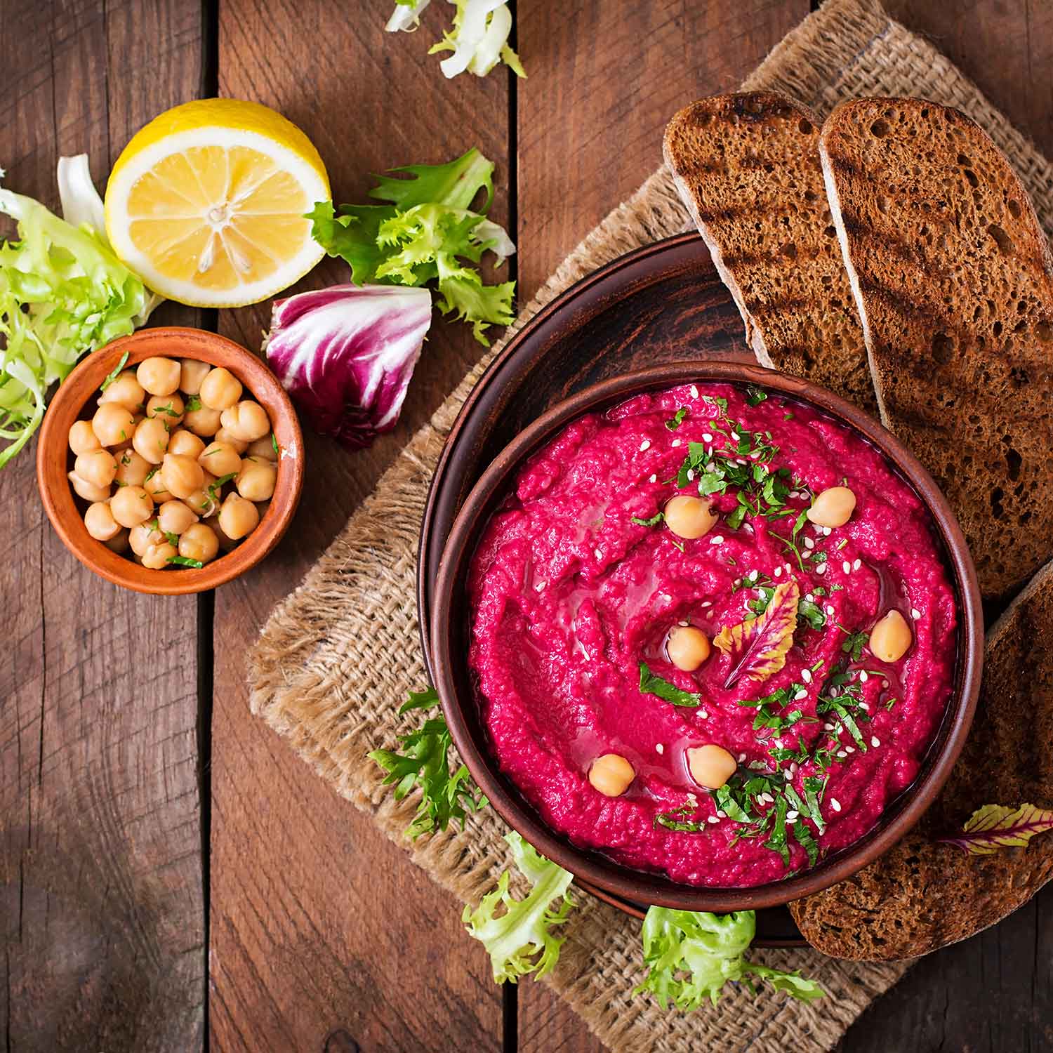 Beet hummus