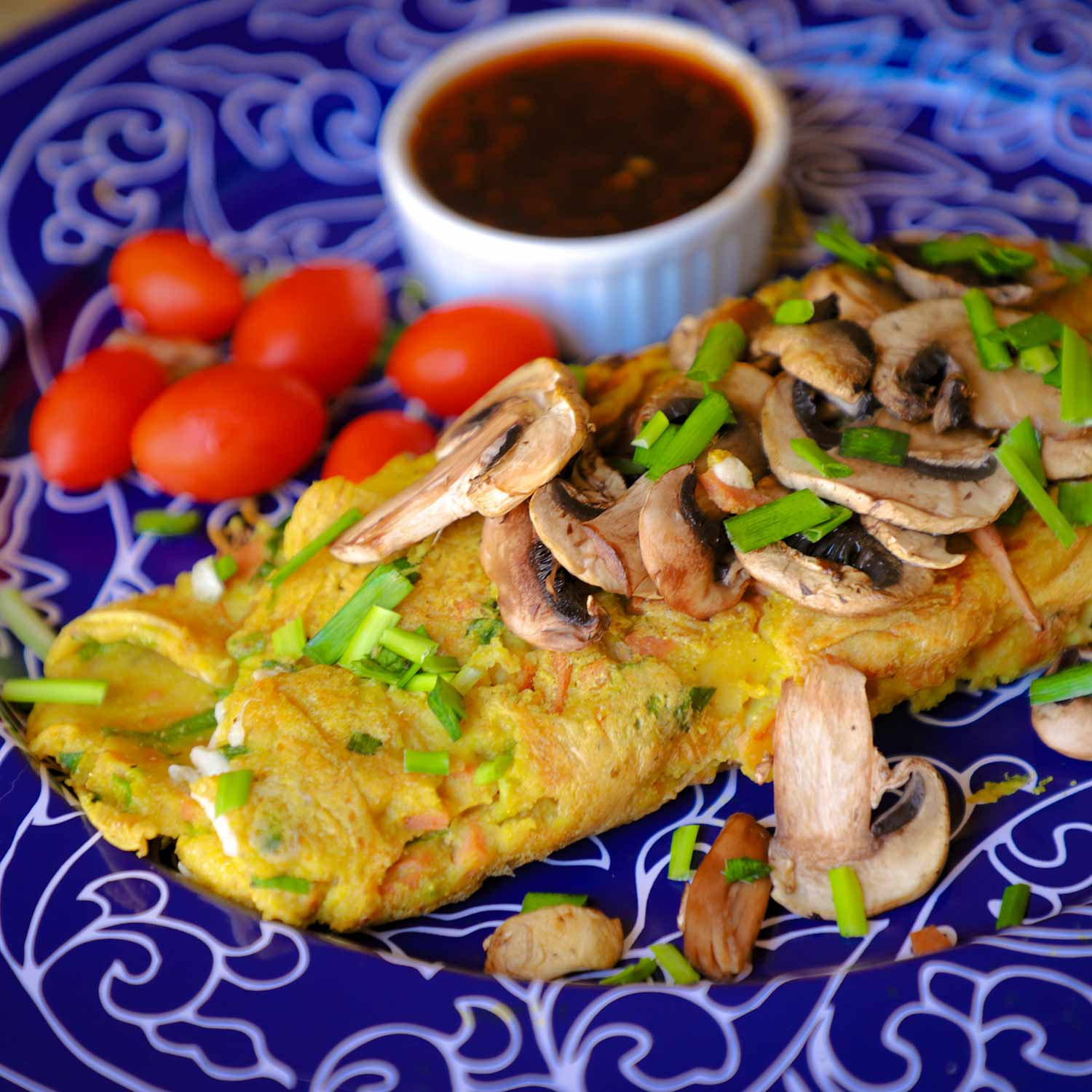 Chickpea omelet
