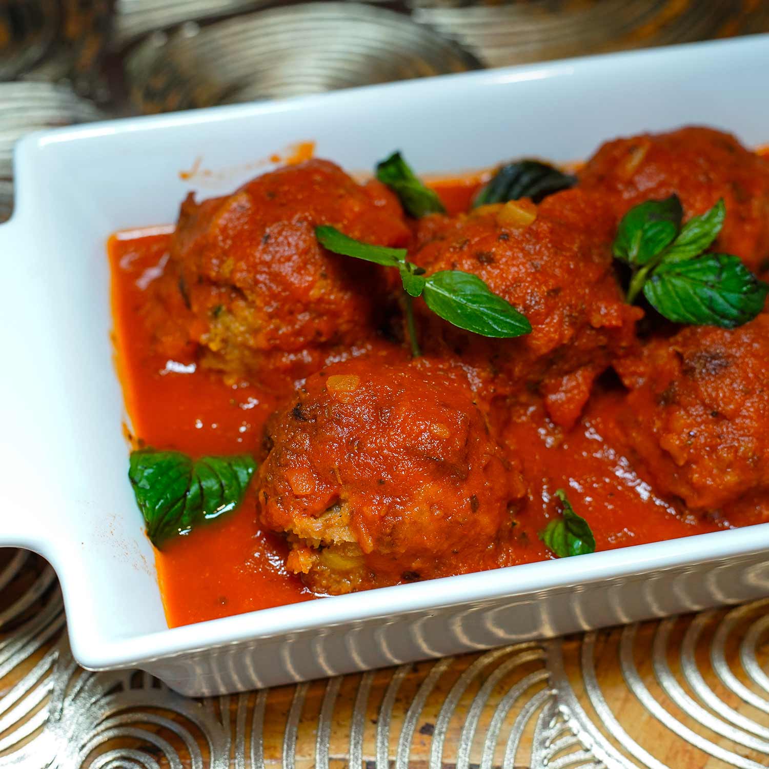 ‘Meatballs’ in Italian tomato sauce