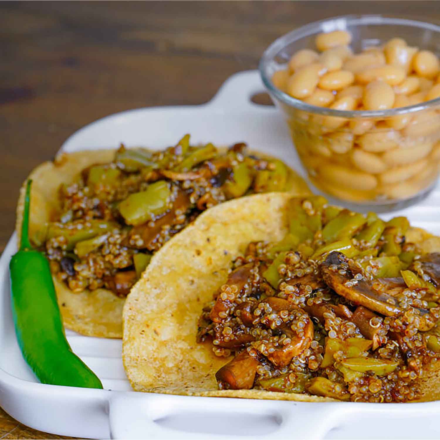 Mushroom tostada