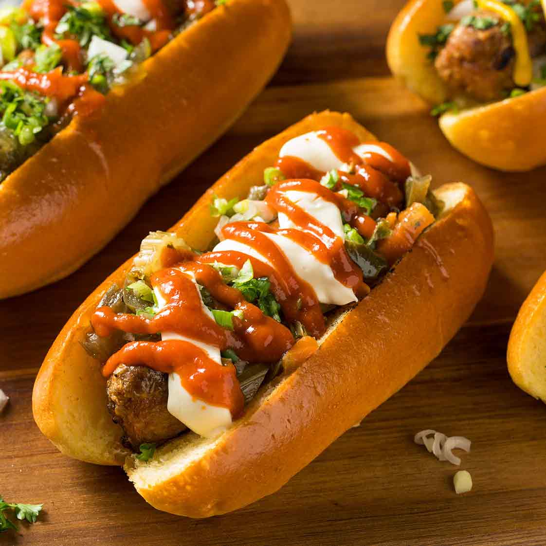 Vegan sausages