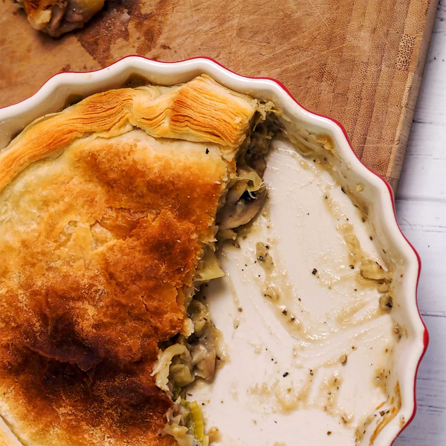 Leek and mushroom pie | Love Veg