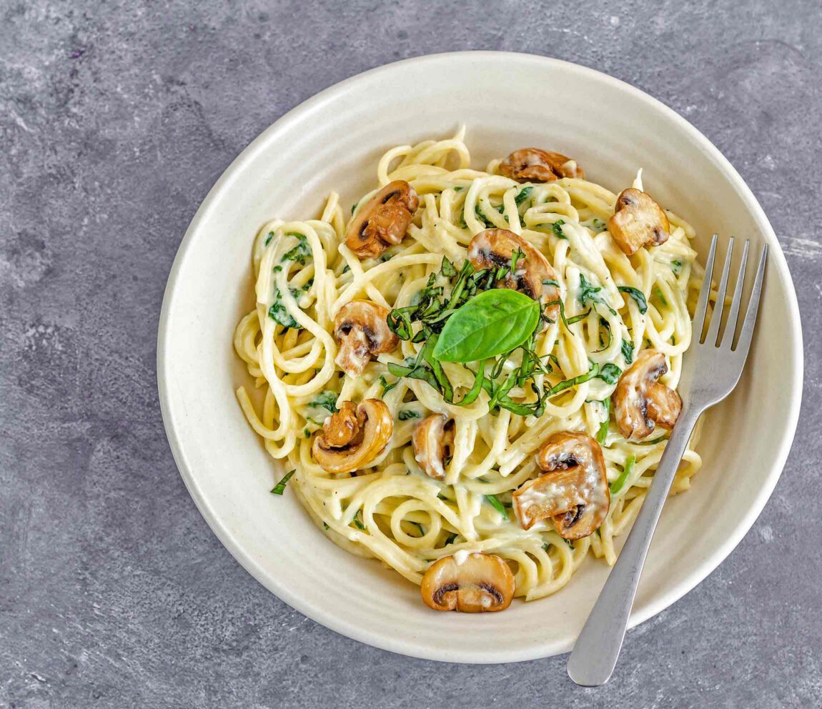 mushroom-carbonara