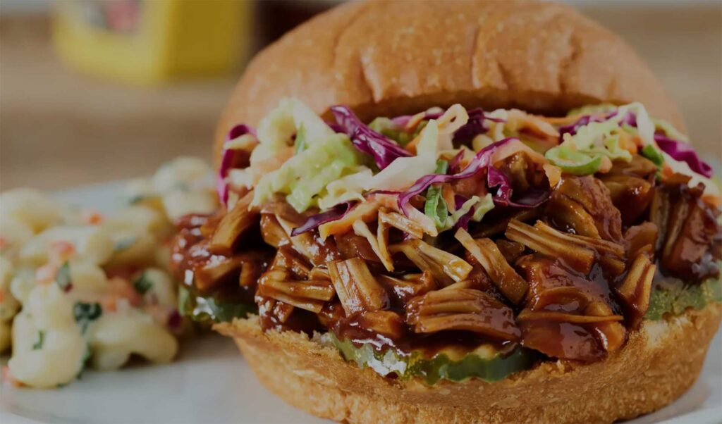 jackfruit burger - Annie - Copyright © jack & annie’s 2022
