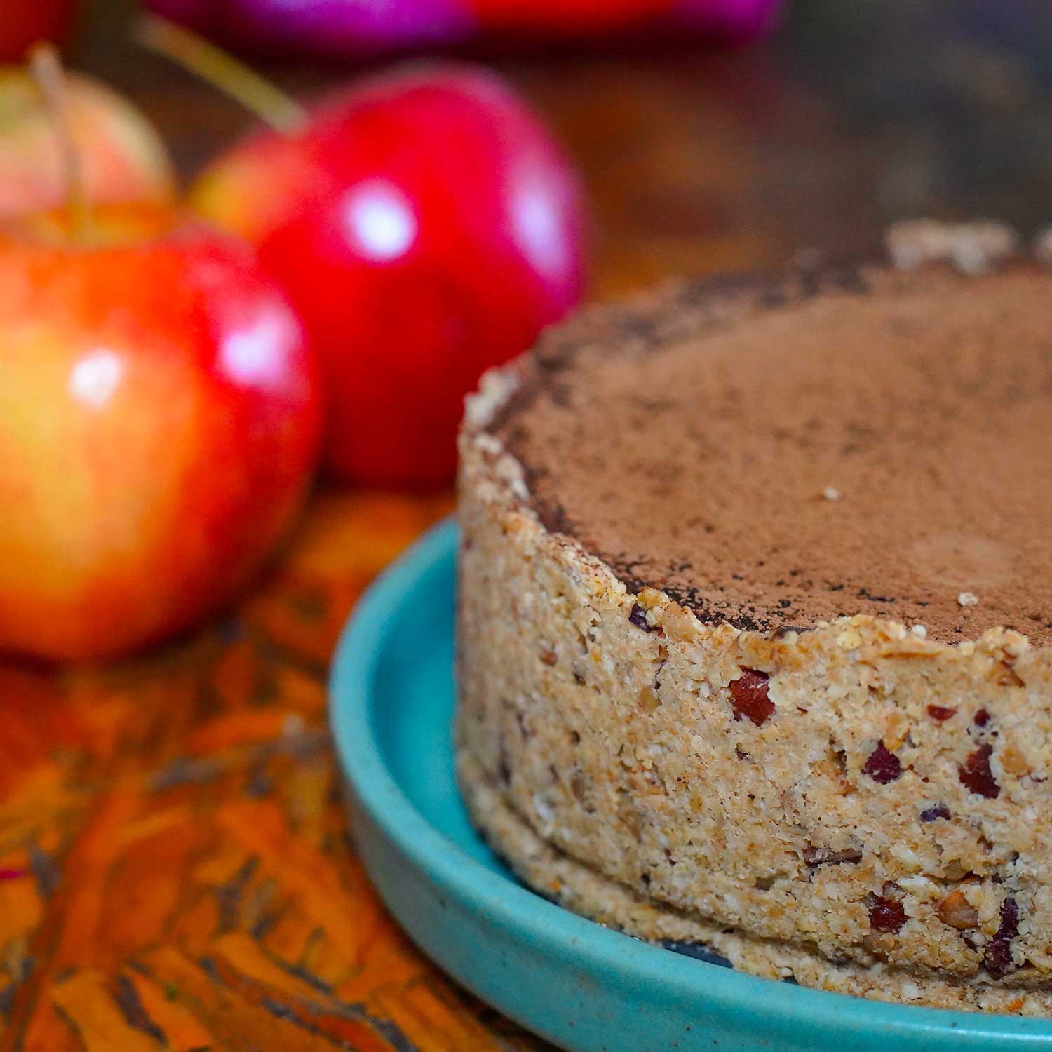 Vegan chocolate apple pie