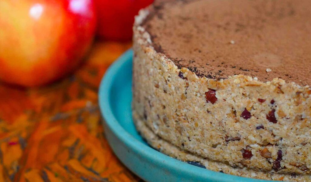 Vegan chocolate apple pie