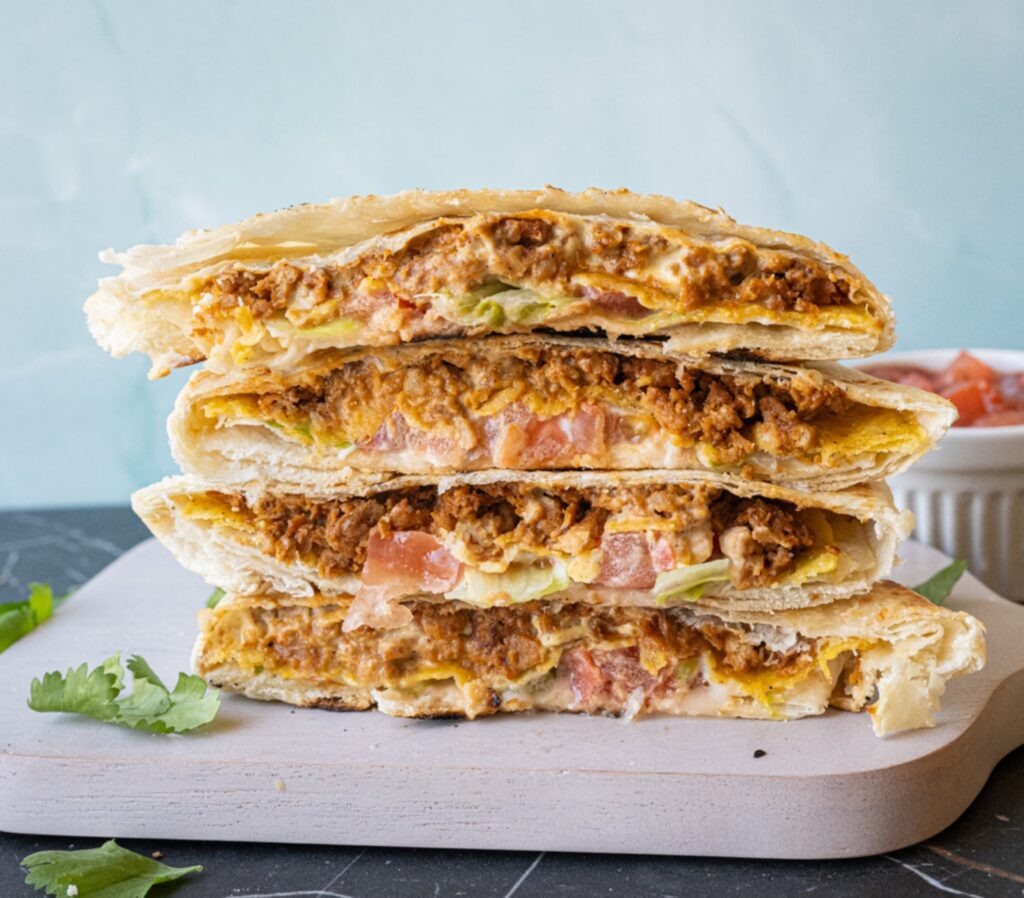 Vegan crunchwrap supreme